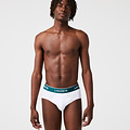 Lacoste Lacoste Mens Casual Briefs Black / Grey / White 3-Pack