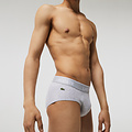 Lacoste Lacoste Mens Casual Briefs Black / Grey / White 3-Pack