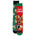 Apollo  Apollo Funny Christmas Socks Men 2-Pack Rudolph / Beer