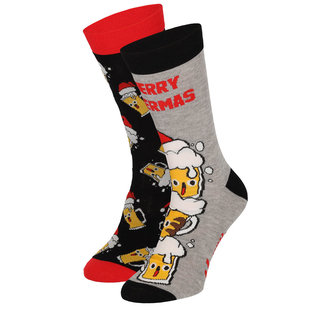 Apollo Funny Christmas Socks Men 2-Pack Beer