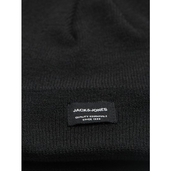 Jack & Jones Jack & Jones Zwarte Heren Muts JACDNA Beanie Zwart