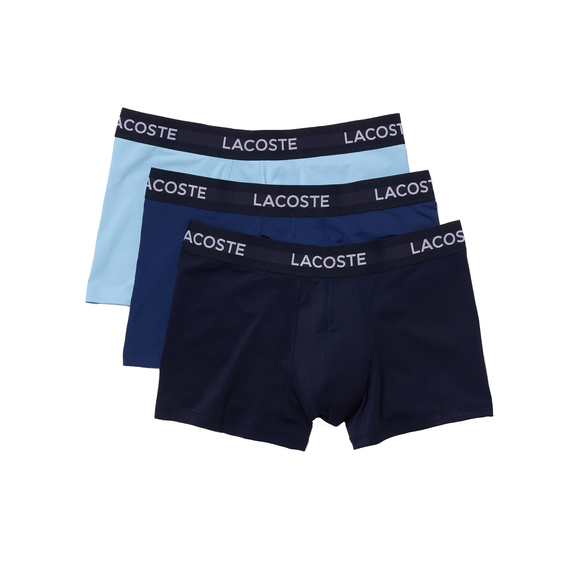 Lacoste Lacoste Boxershorts Heren Microfiber Blauw 3 Pack