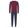 Phil & Co Phil & Co Long Men's Winter Pajama Set Cotton Red / Blue