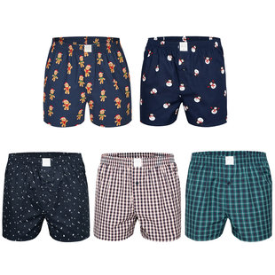 MG-1 Wijde Boxershorts Kerst Print Heren 5-Pack Multipack