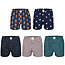 MG-1 MG-1 American Woven Boxer Shorts Christmas Men 5-Pack Multipack