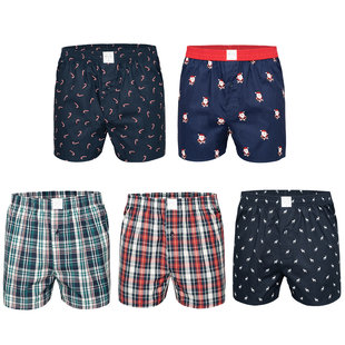 MG-1 Wijde Boxershorts Kerst Print Heren 5-Pack Multipack