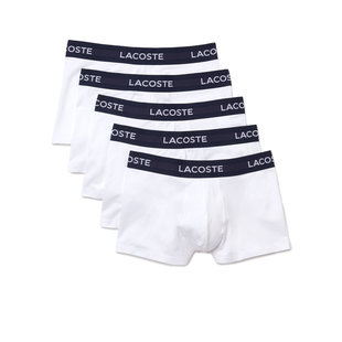 Lacoste Casual Boxer Shorts Men Multipack Solid White 5-Pack