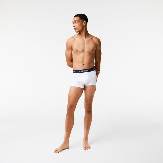 Lacoste Lacoste Casual Witte Boxershorts Heren Multipack Wit 5-Pack 5H5203