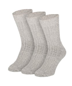 Apollo Norwegian Socks Gray Terry  3-pack