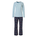 Happy Shorts Happy Shorts Women Christmas Pajama Shirt Blue + Pants Winter Print Giftbox