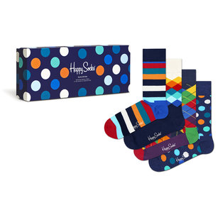 Happy Socks Dames / Heren Sokken Met Print Giftbox  4-Pack