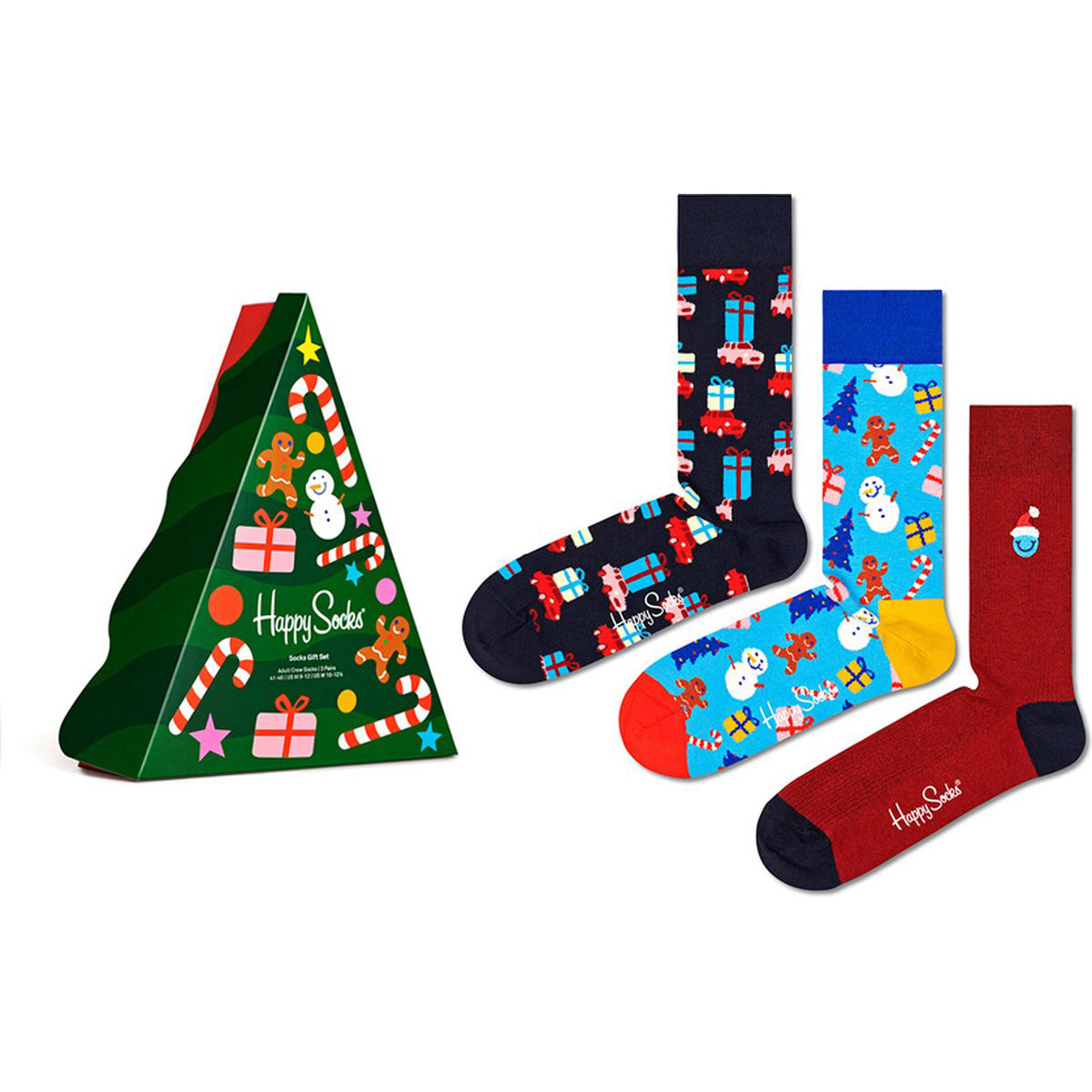 Happy Socks Happy Socks Dames Heren Sokken Decoration Time Giftbox Kerstsokken 3 Pack
