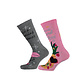 Apollo Apollo 2-Pack Funny Ladies Christmas Socks Pink