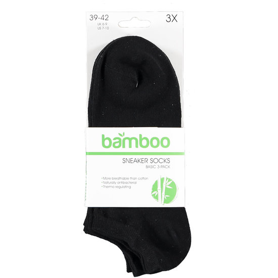 Apollo Sneaker socks Bamboo Black 6-pair Men / Women