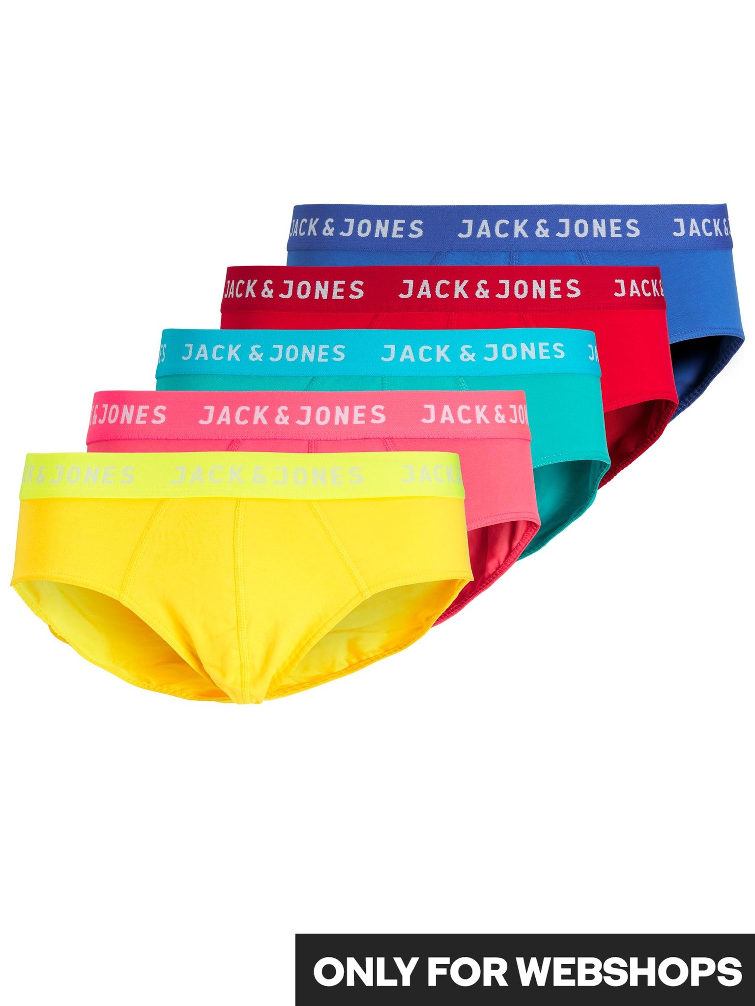 Jack Jones Jack Jones Heren Slips JACSUMMER Neon Briefs 5 Pack
