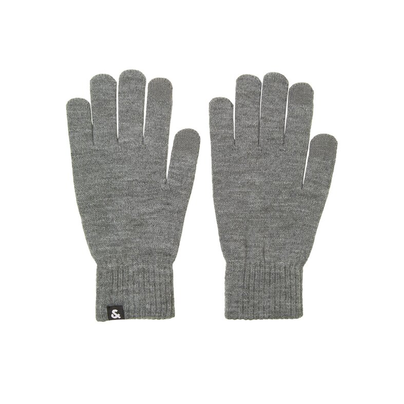 Jack & Jones Jack & Jones Knitted Men's Gloves Touch Screen JACBARRY Grey