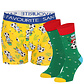 Apollo Men's Christmas Boxer Shorts + Socks Gift SET Favourite Santa