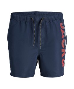 Jack & Jones Zwemshort Heren JPSTFIJI SPLICELOGO Effen Blauw Navy Blazer