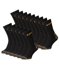 CAT Work Socks Black - 15 pairs