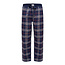 Phil & Co Phil & Co Heren Pyjamabroek Lang Geruit Flanel Blauw / Grijs