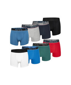 Phil & Co Boxer Shorts Men 8-Pack Multi Solid Colors