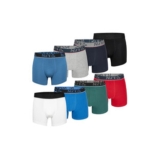 Phil & Co Boxershorts Heren 8-Pack Multi Effen Kleuren