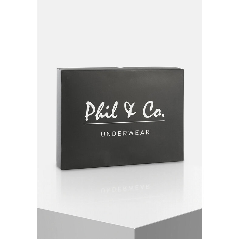 Phil & Co Phil & Co Zwarte Boxershorts Heren Multipack 8-Pack Zwart