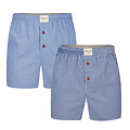 Phil & Co Phil & Co 6-Pack Geweven Wijde Boxershorts Heren  Multipack 6-Pack