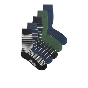 Jack & Jones Socks Men JACAMBER Stripes Men's Socks 5-Pack