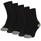 Apollo Apollo Worker Sokken Zwart Werksokken Heren 5-pack