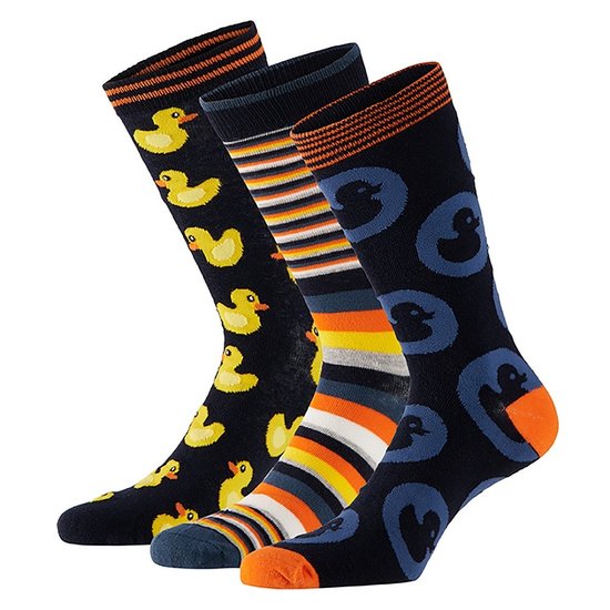 Apollo Apollo Men's Socks With Print Giftbox Rubber Ducks 3-Pack