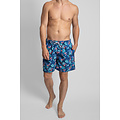 Happy Shorts Happy Shorts Men's Swim Shorts With Hawaii Print Blue