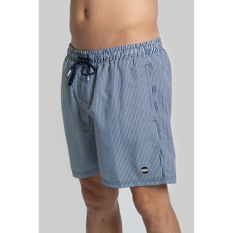 Happy Shorts Happy Shorts Zwemshort Heren Gestreept Navy