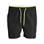 Jack & Jones Jack & Jones Swim Shorts Men JPSTFIJI Double Waistband Black / Neon