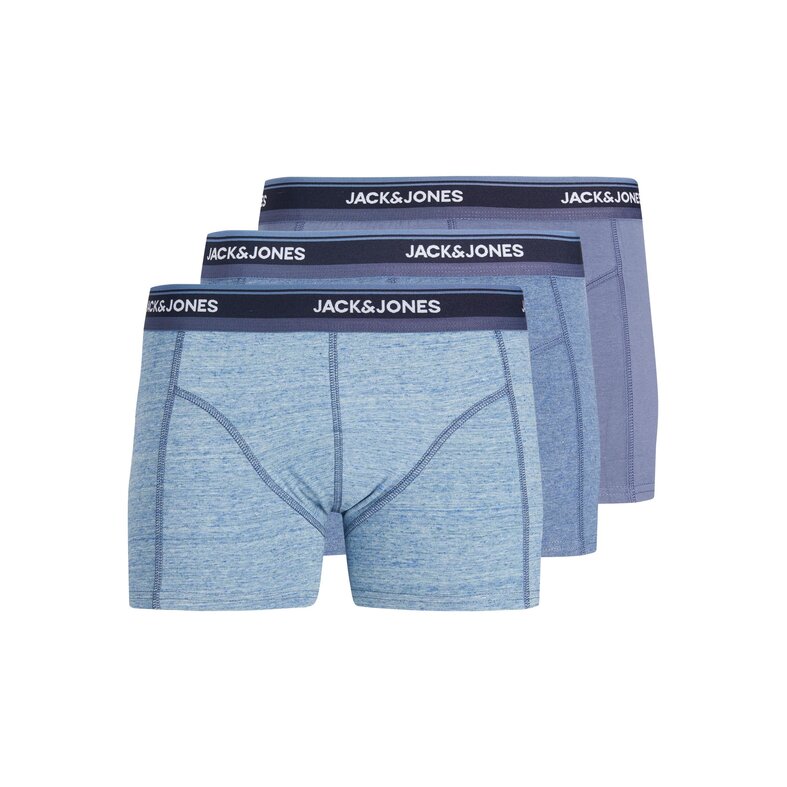 Jack & Jones Jack & Jones Boxershorts Heren Trunks JACWELLS  3-Pack Denim Blauw