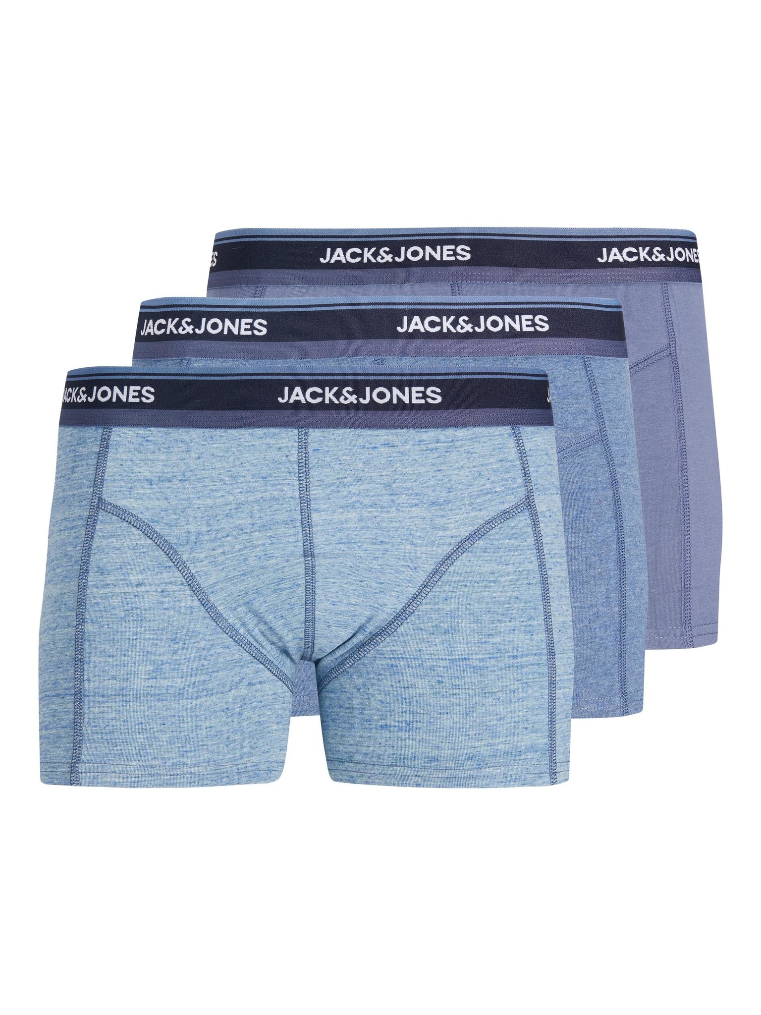 Jack Jones Jack Jones Boxershorts Heren Trunks JACWELLS 3 Pack Blauw