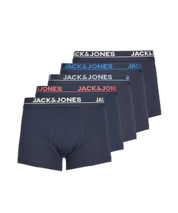 Jack & Jones Boxer Shorts Men Mulitpack JACDAVIS 5-Pack Solid Blue