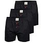 Phil & Co Phil & Co Wide Boxer Shorts Men Solid Black 3-Pack