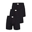 Phil & Co Phil & Co Wijde Boxershorts Jersey Stretch Effen Zwart 3-Pack