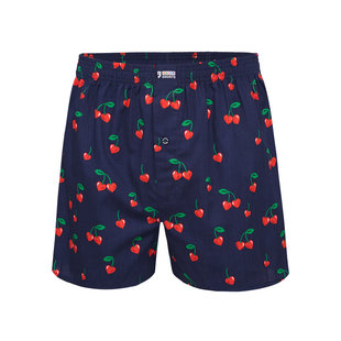 Happy Shorts Wide Boxer Shorts Men Red Cherry Hearts