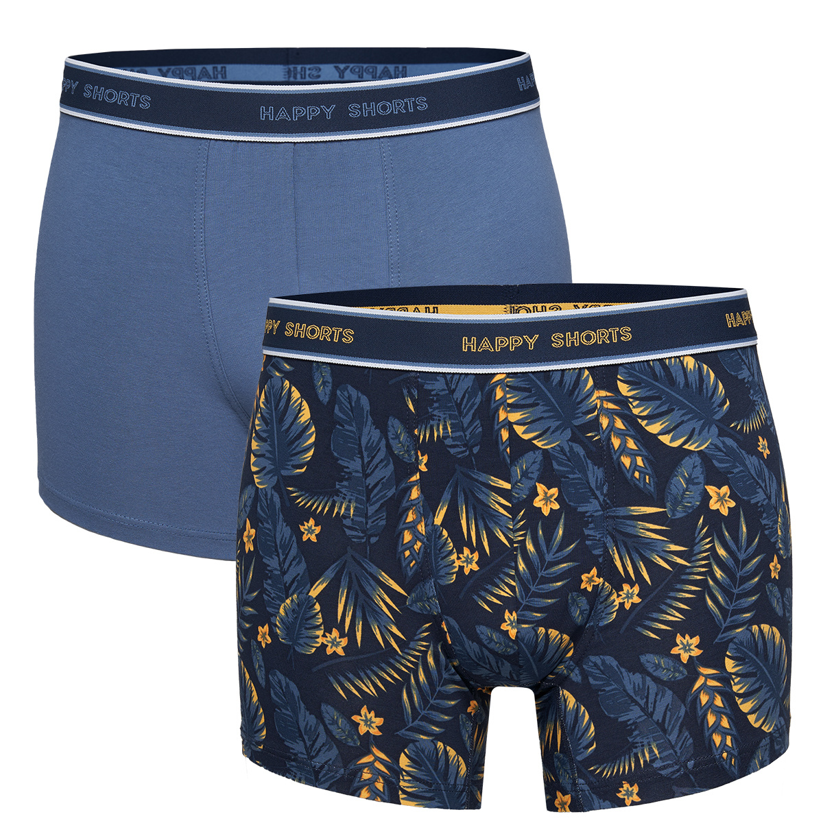Happy Shorts Happy Shorts 2 Pack Boxershorts Heren Met Hawaii Print