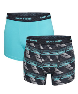 Happy Shorts 2-Pack Boxershorts Men With Graphic Print