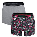 Happy Shorts Happy Shorts 2-Pack Boxershorts Heren Met Graffiti Print