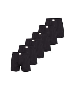 Phil & Co Wide Boxer Shorts Jersey Stretch Black 6-Pack