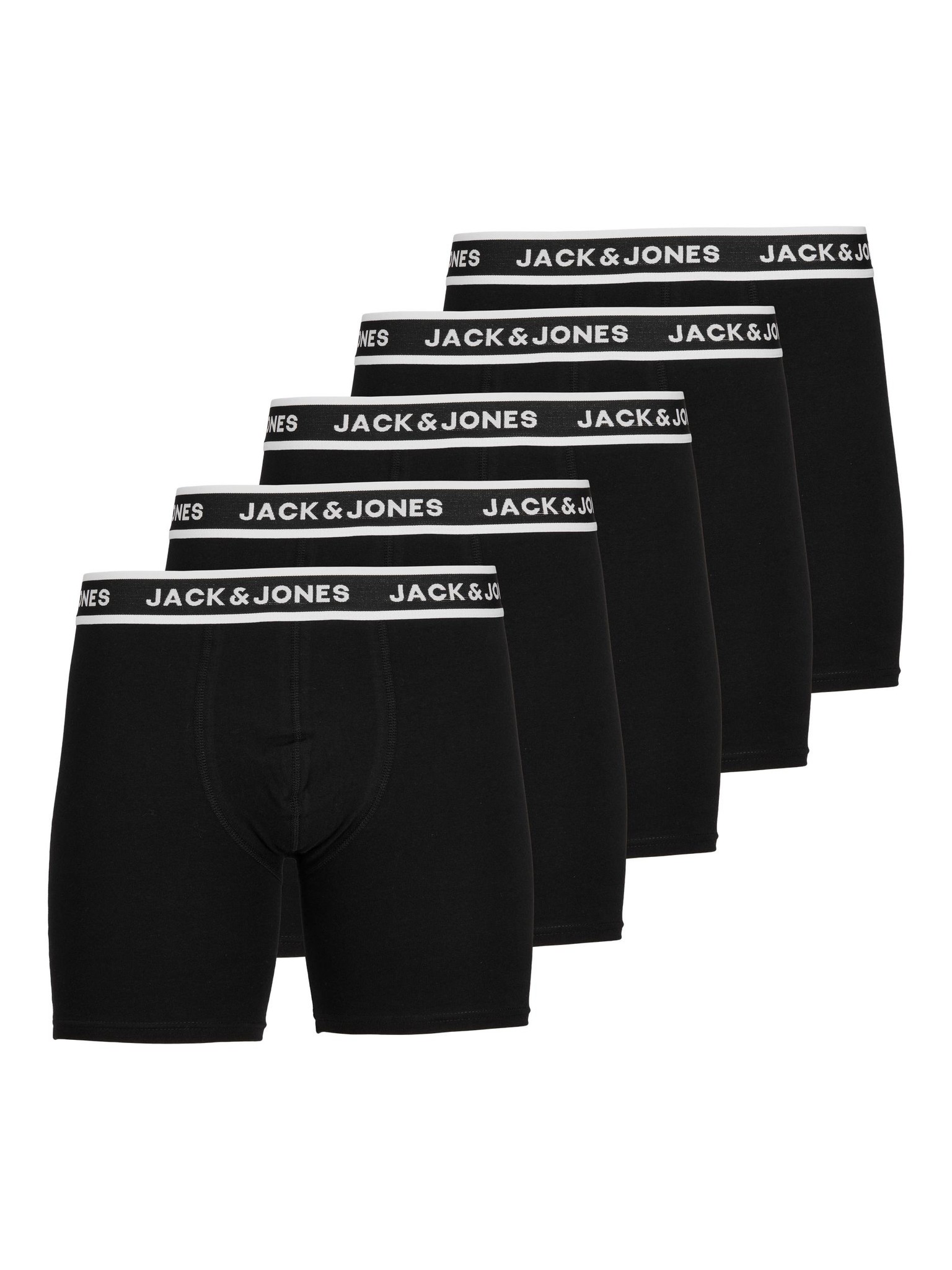 Jack Jones Jack Jones Heren Boxershort JACSOLID Boxer Briefs 5 Pack Zwart