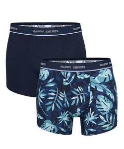 Happy Shorts 2-Pack Boxershorts Men With Leaves Print
