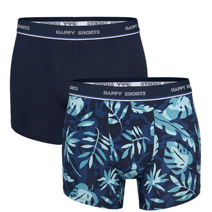 Happy Shorts 2-Pack Boxershorts Heren Leaves Print