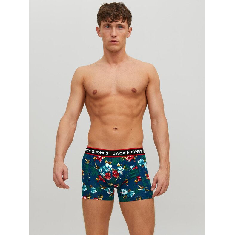 Jack & Jones Jack & Jones Boxershorts Heren Trunks JACFLOWER Print 3-Pack