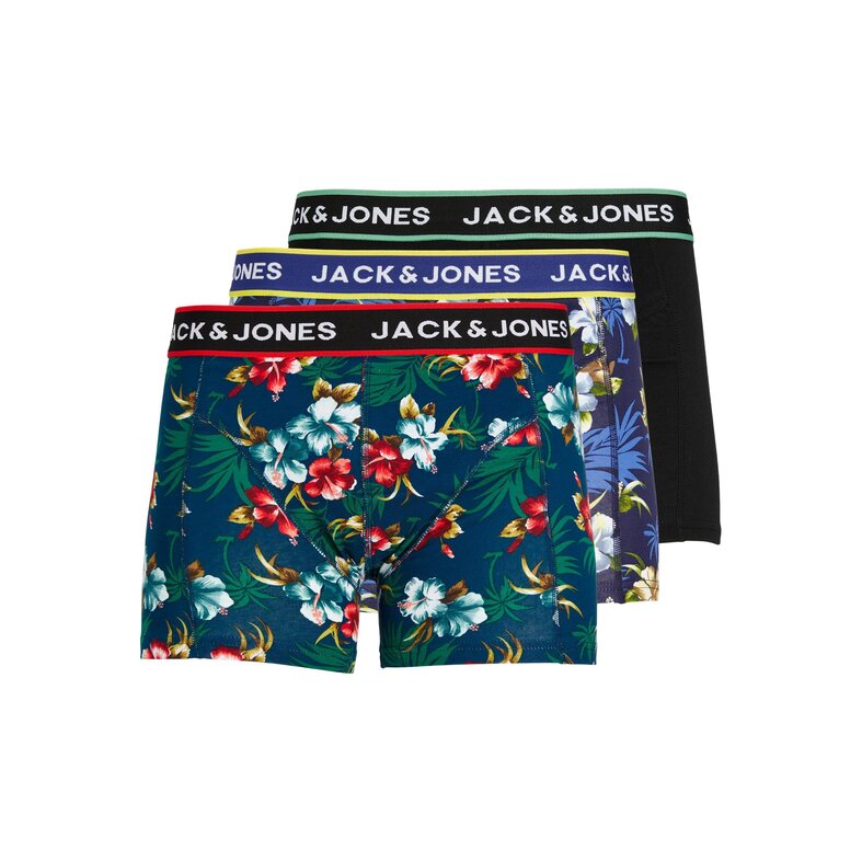 Jack & Jones Jack & Jones Boxershorts Heren Trunks JACFLOWER Print 3-Pack