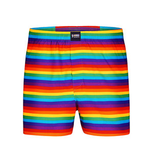 Happy Shorts Wijde Boxershort Heren Pride Regenboog Strepen